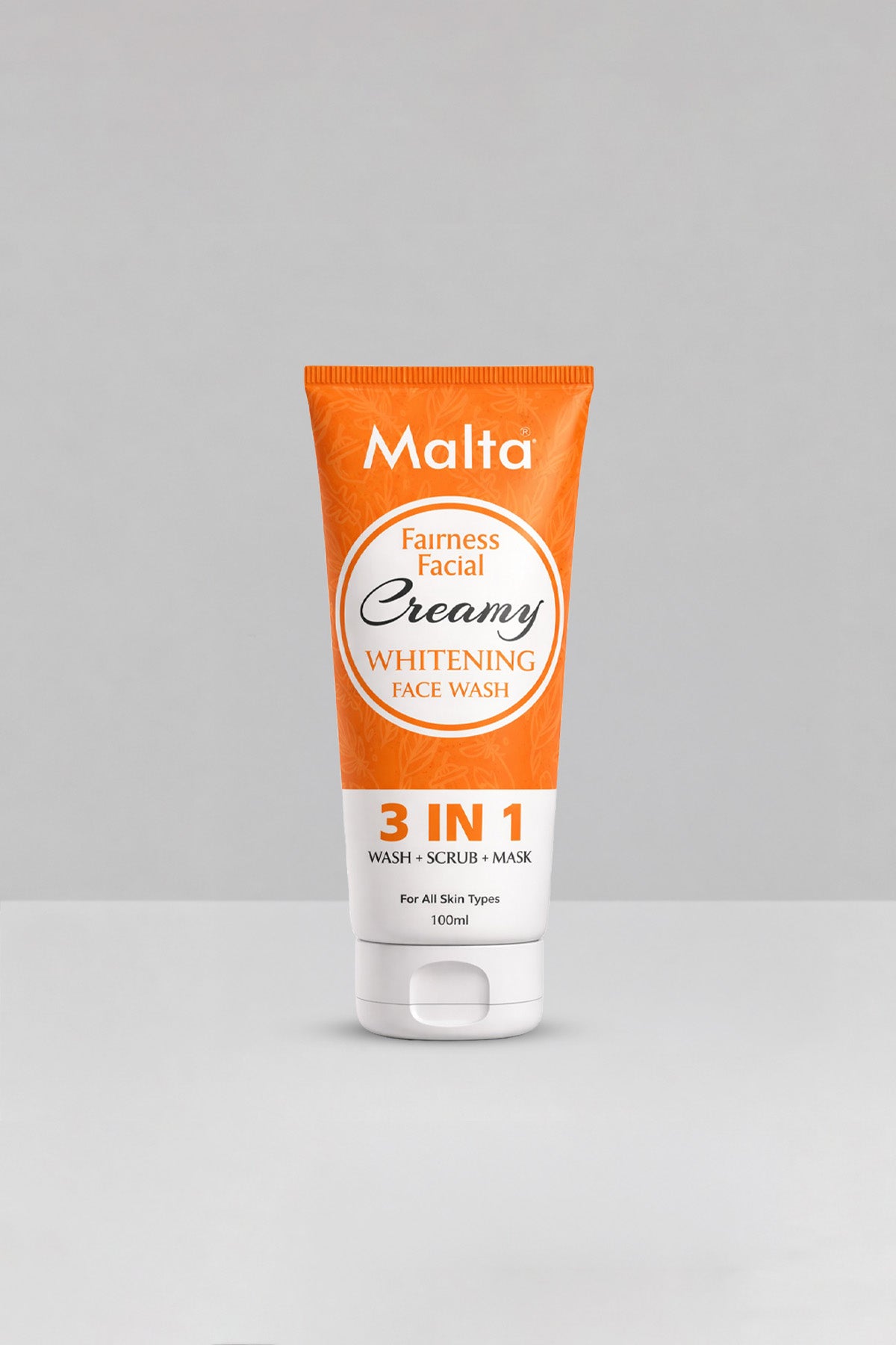 Malta Fairness Facial Creamy Whitening Face Wash - 3 in 1