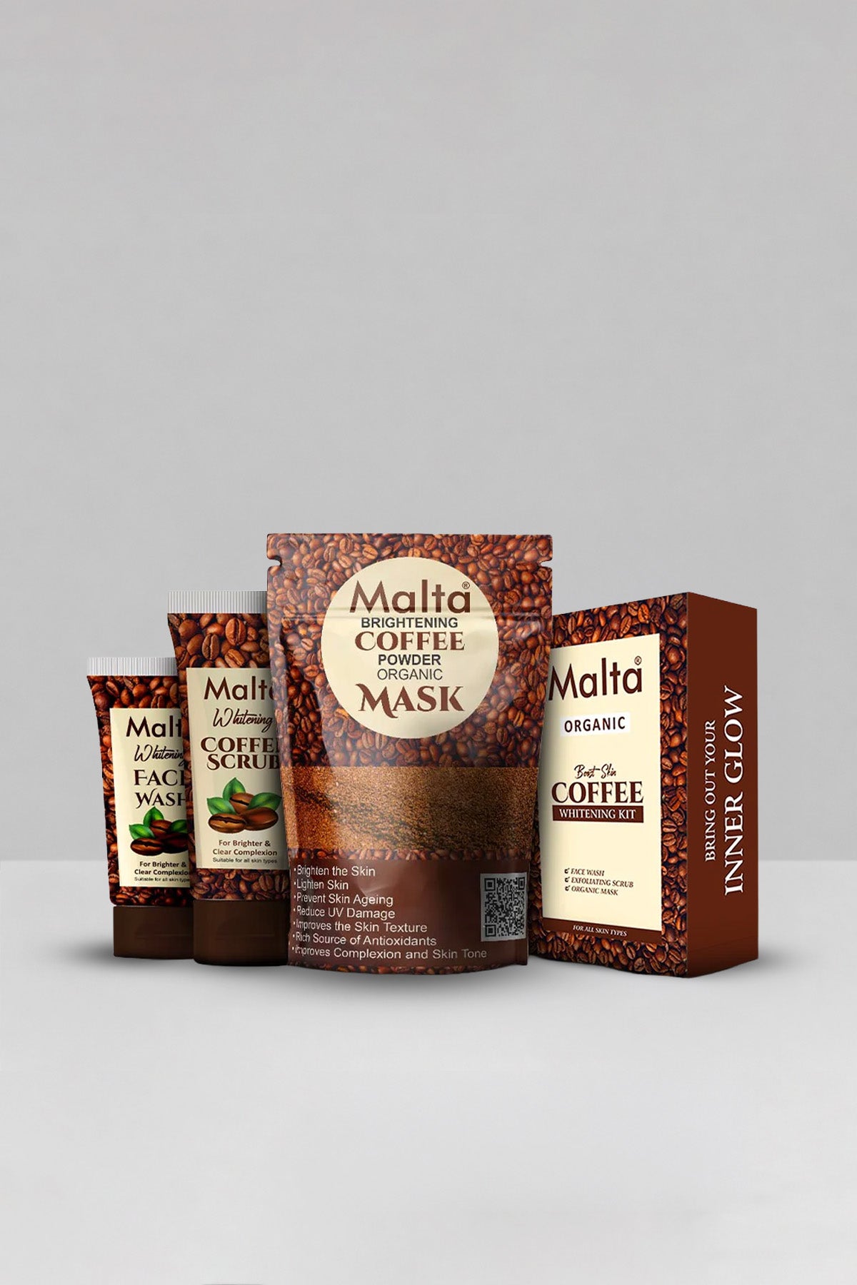 Malta Organic Skin Cofee kit