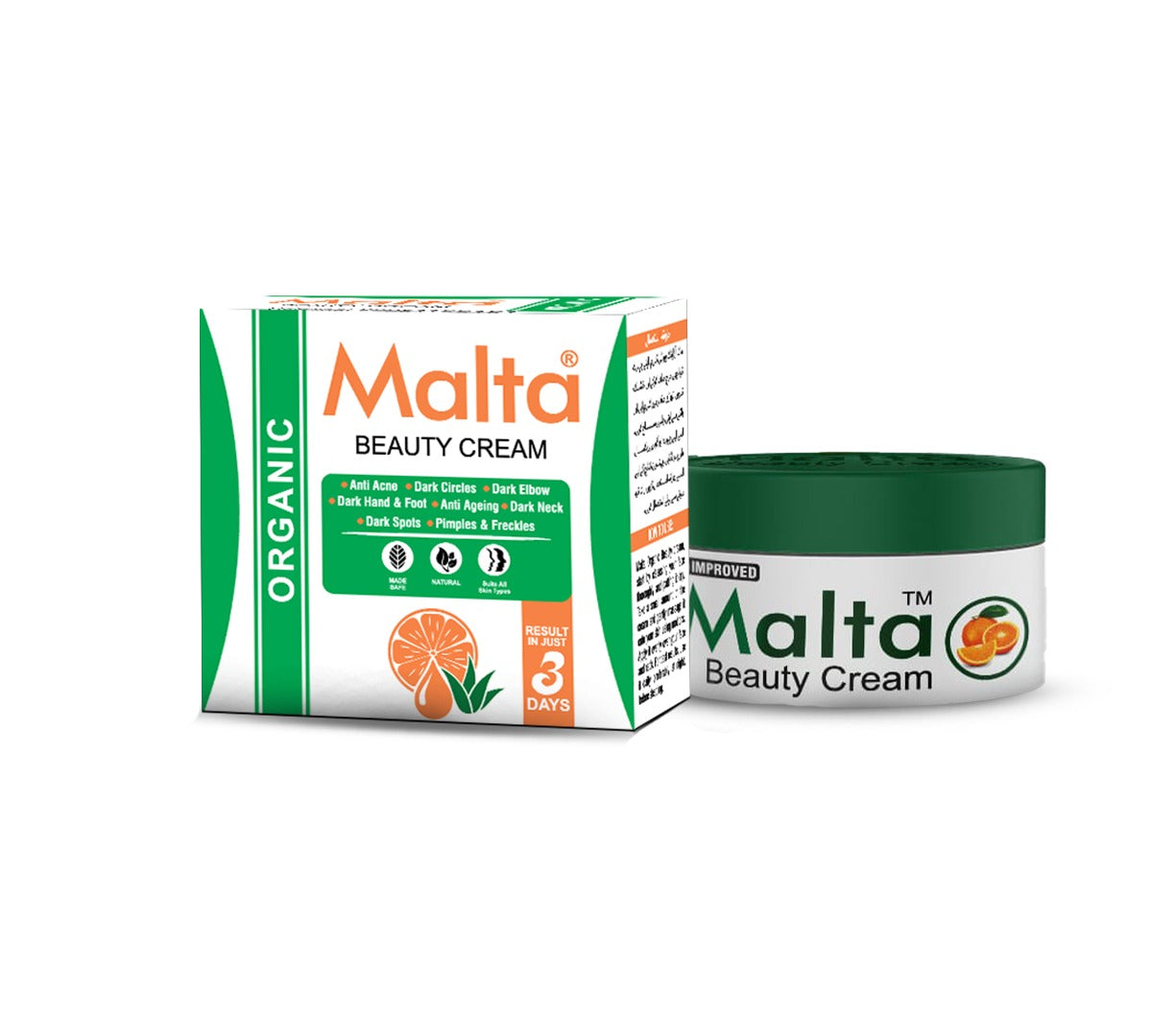 Malta Organic Whitening Beauty Cream