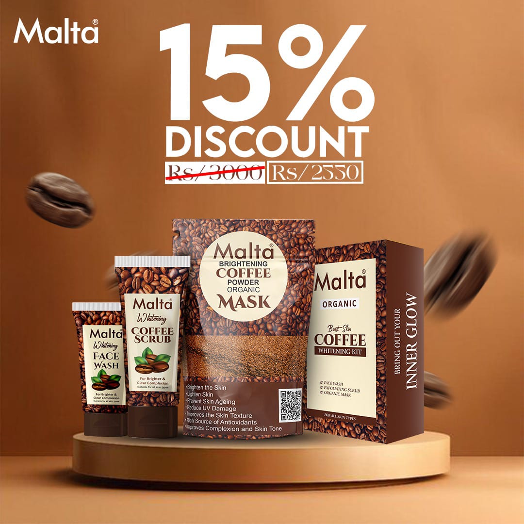 Malta Organic Brightening Coffee Scrub Kit