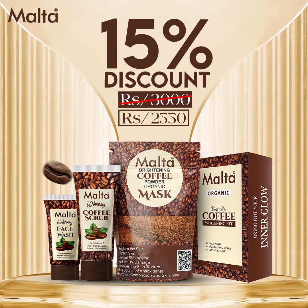 Malta Organic Brightening Coffee Scrub Kit