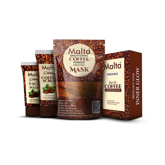 Malta Organic Brightening Coffee Scrub Kit