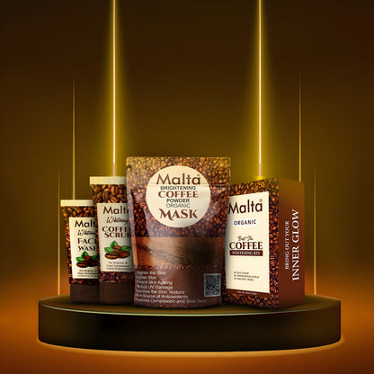 Malta Organic Brightening Coffee Scrub Kit