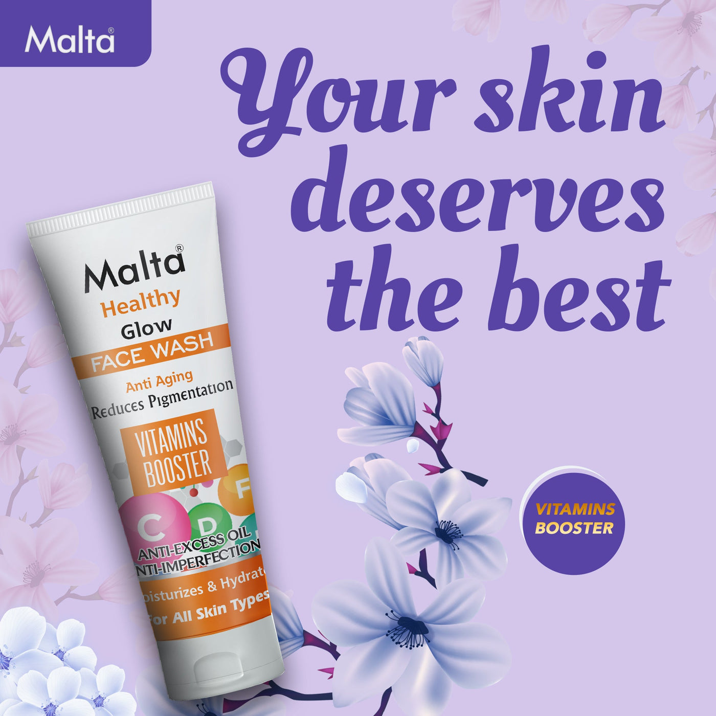 Malta Vitamin Booster Face Wash